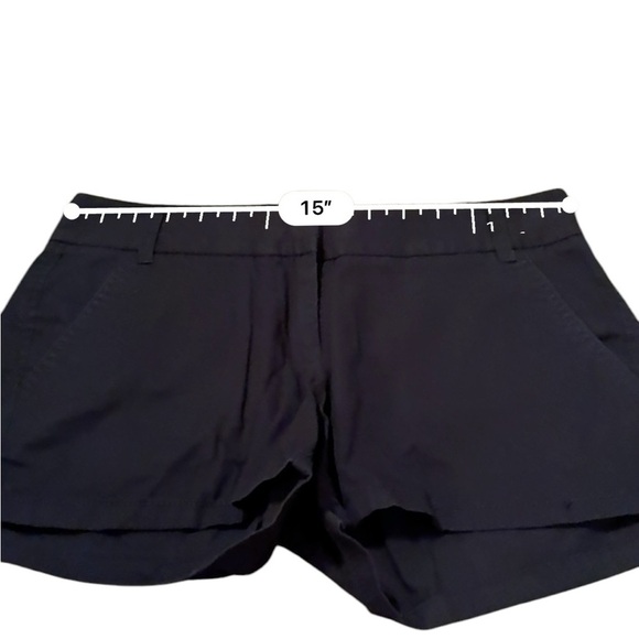 J. Crew Factory Chino Mid Rise Black 100% Cotton Shorts Sz 0 - Picture 8 of 10